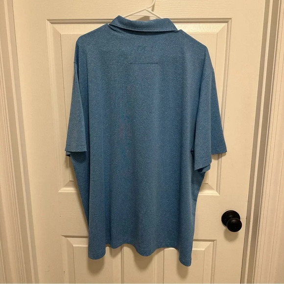 Cutter & Buck Men's Blue Forge Heather Polo Size XXL - Picture 2 of 7